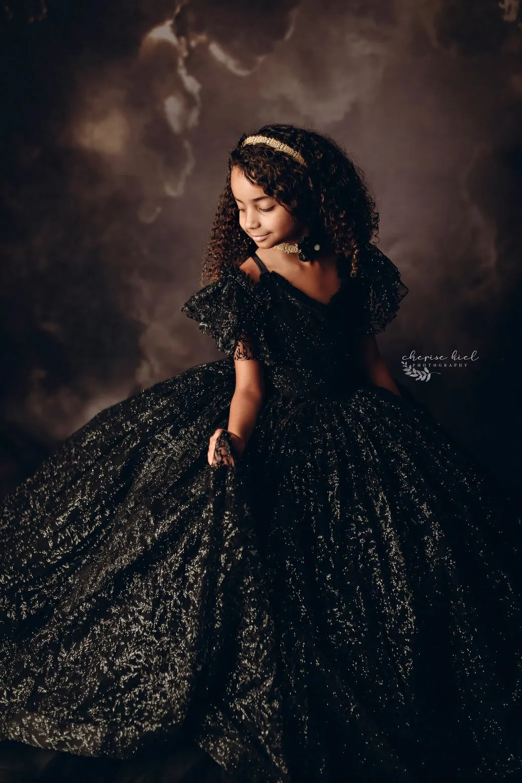 Retired euc  "Midnight  Asher" -  Floor Length Dress ( 6 Year - Petite 10 Year)