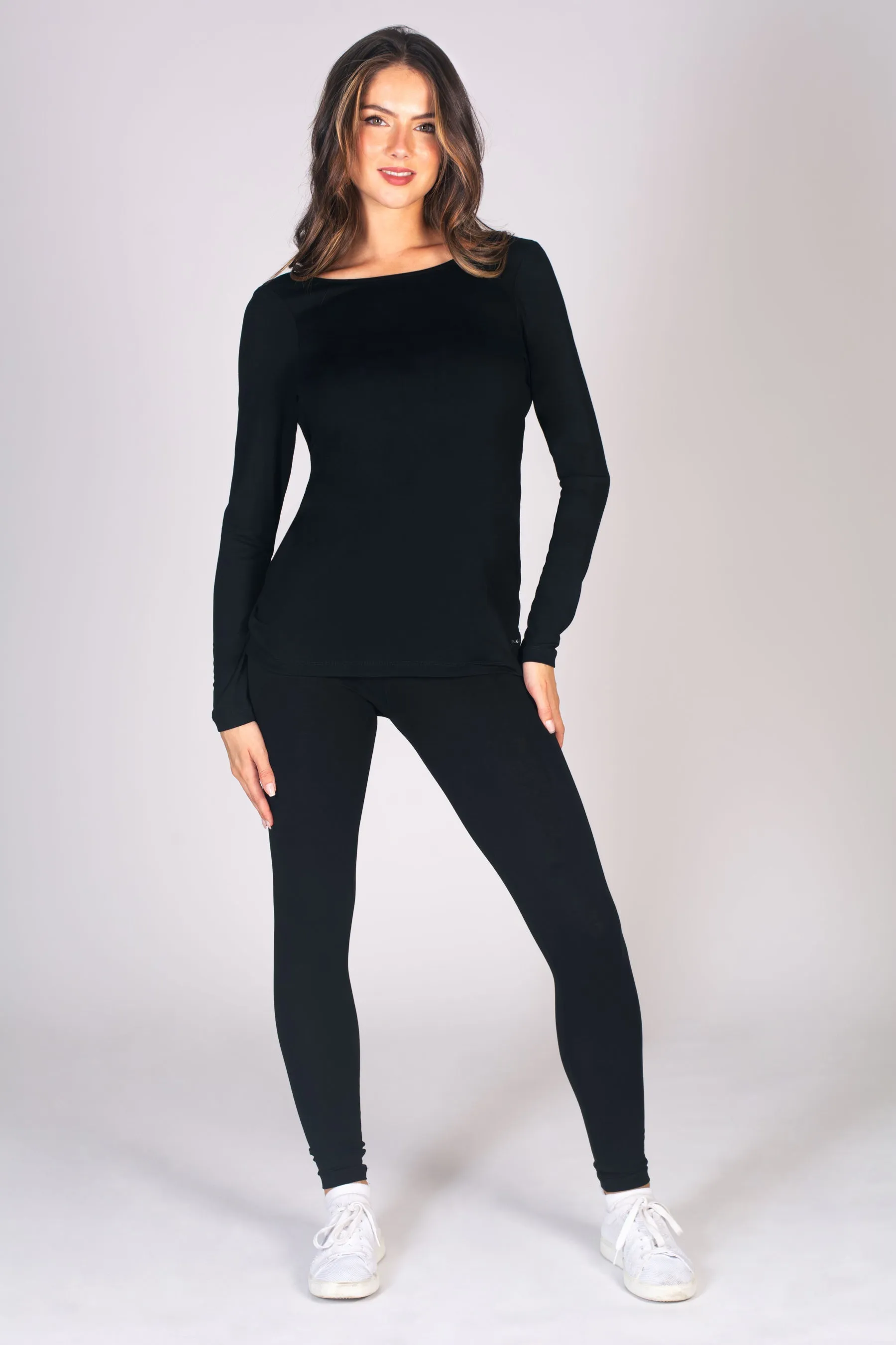 Reversible Wrap Long Sleeve Jersey Top