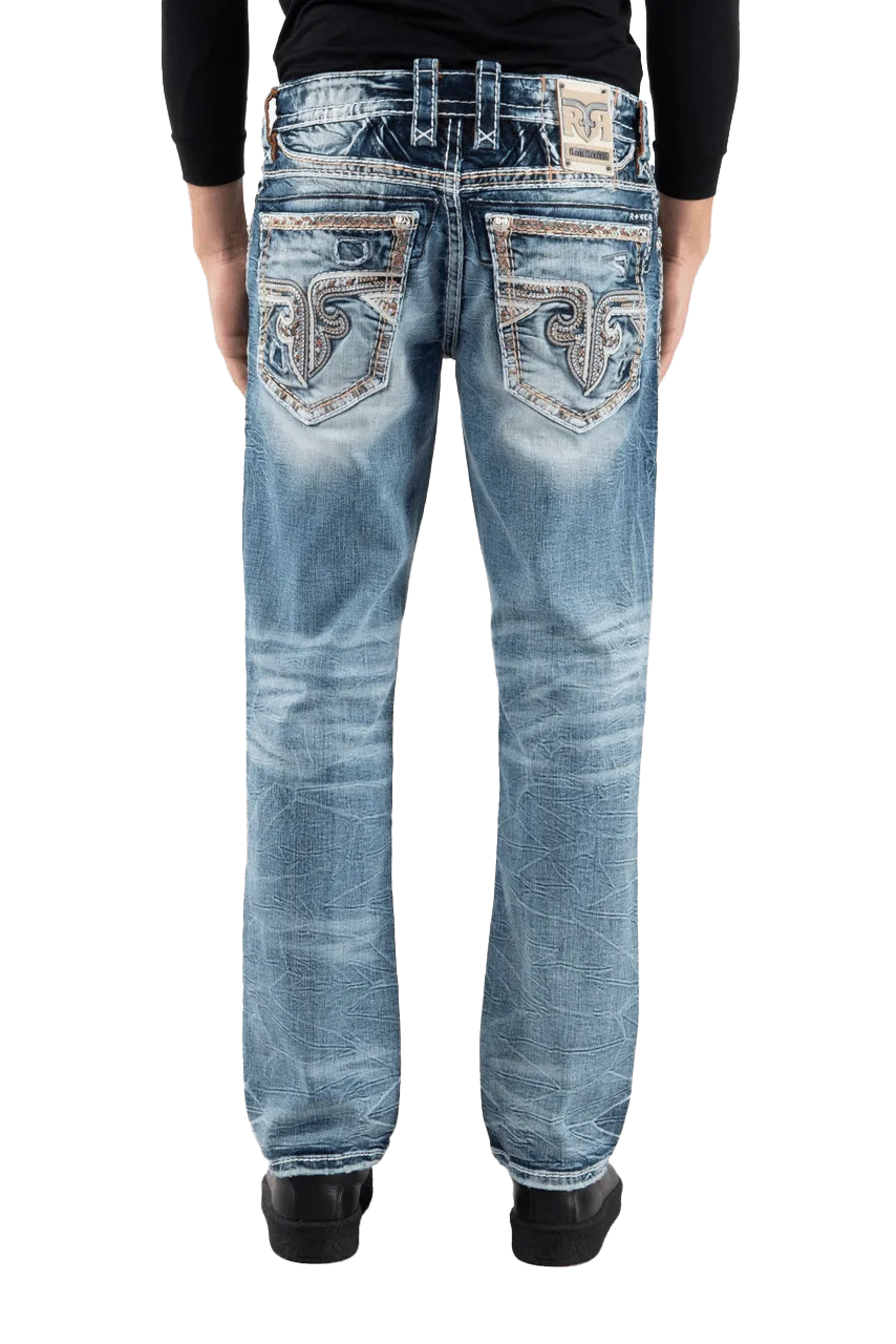 Rock Revival Men's Robin J206r Straight Jeans