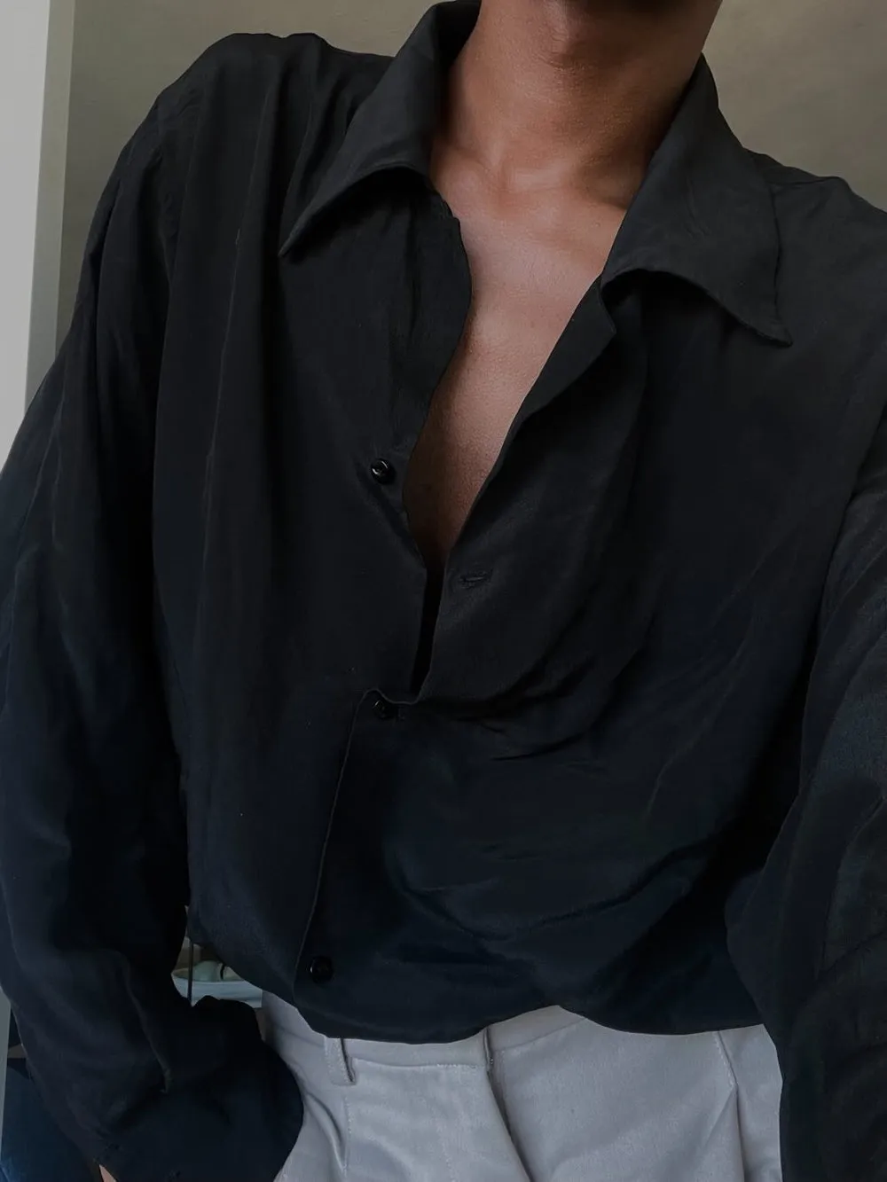 SAINT Classic Silk Shirt Back