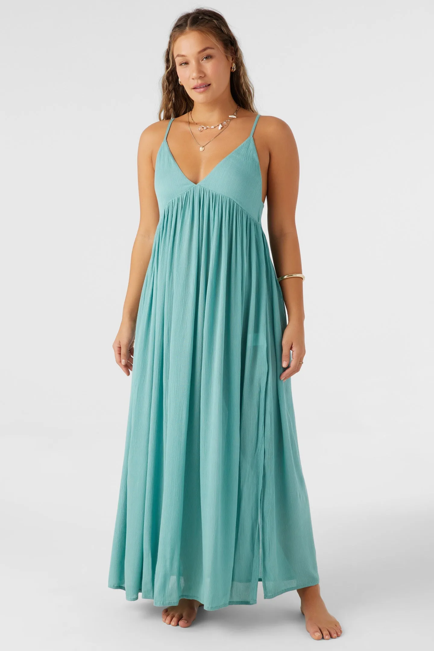 Saltwater Solids Mel Canton Maxi Dress