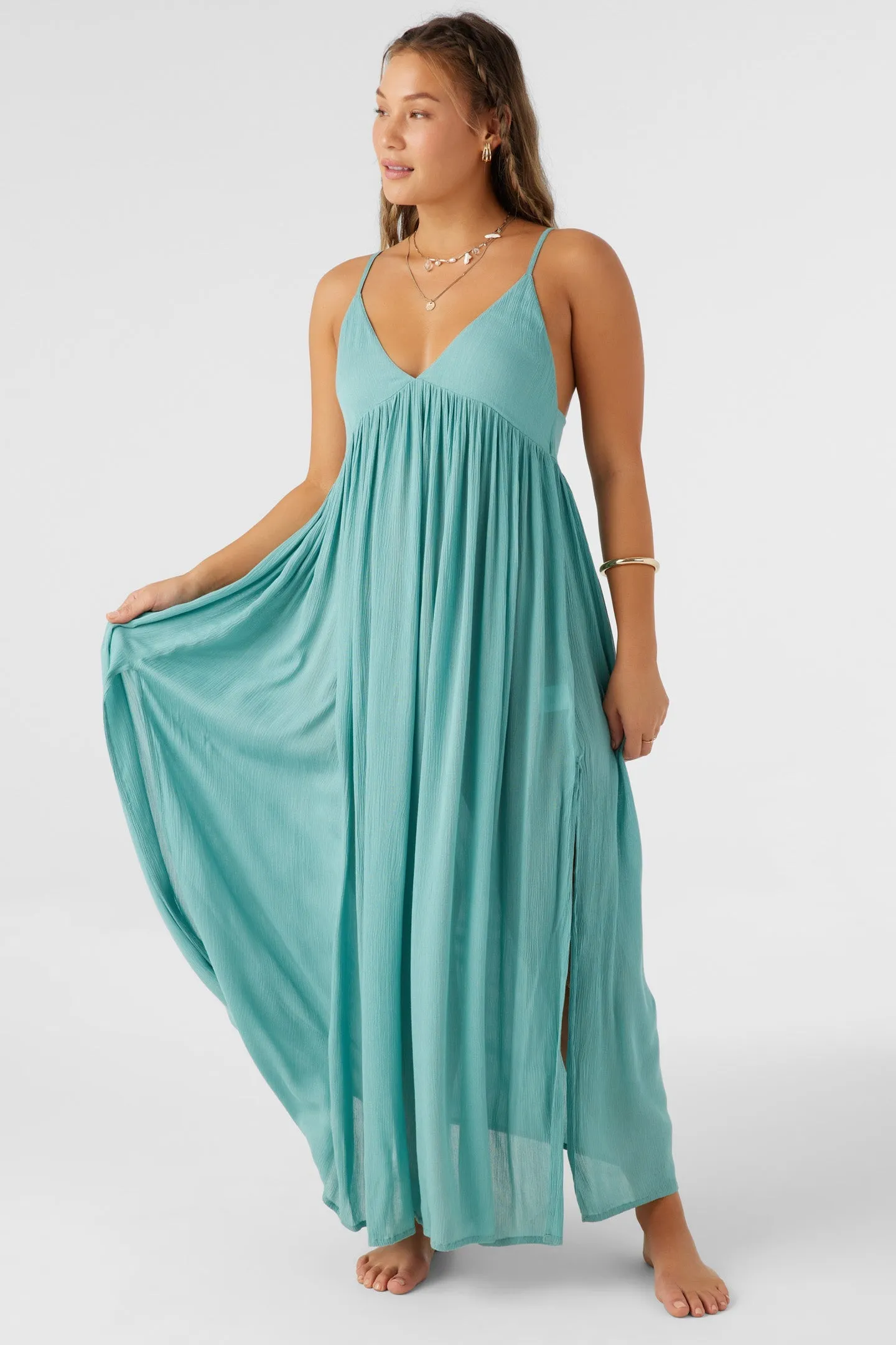 Saltwater Solids Mel Canton Maxi Dress