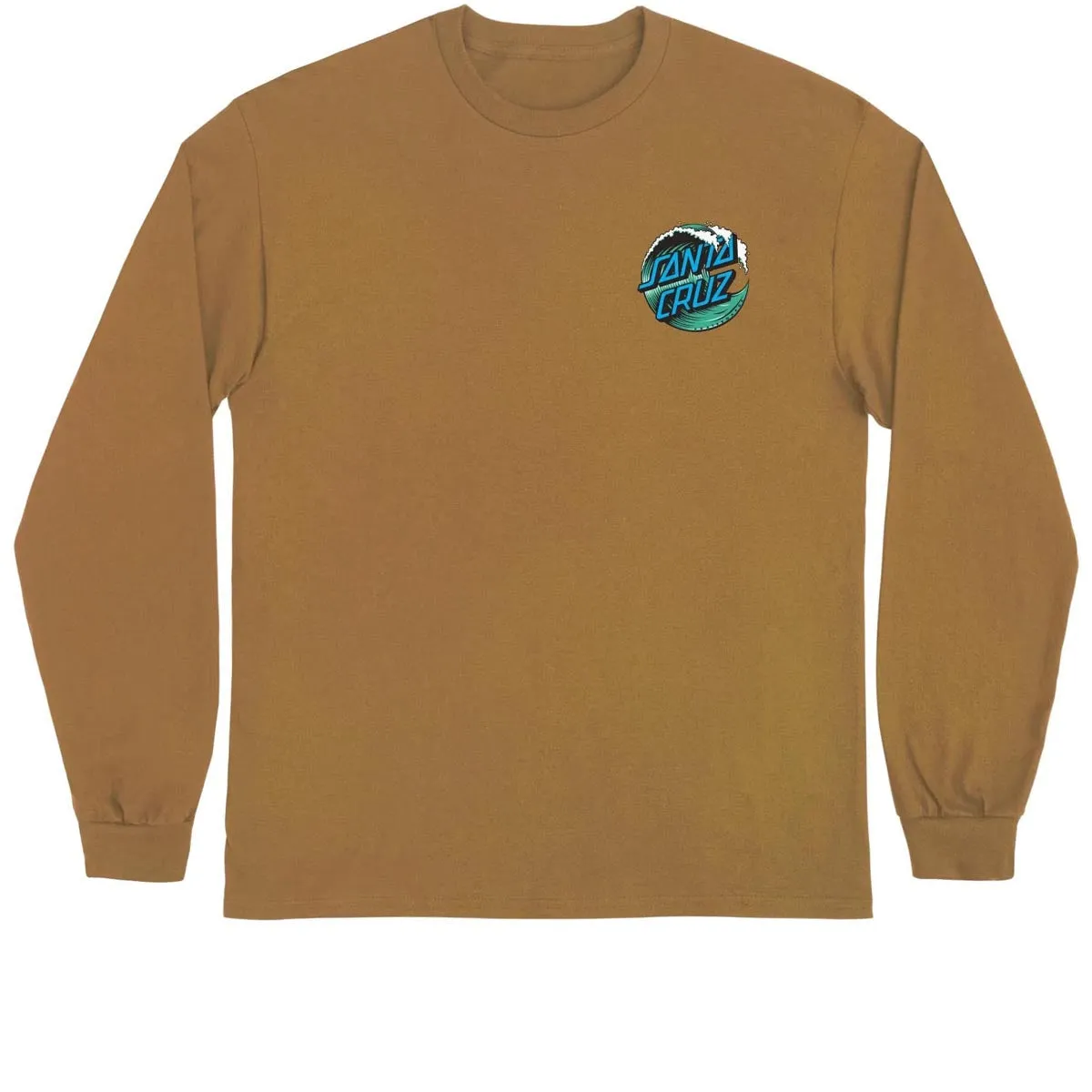 Santa Cruz Wave Dot Long Sleeve T-Shirt - Brown Sugar