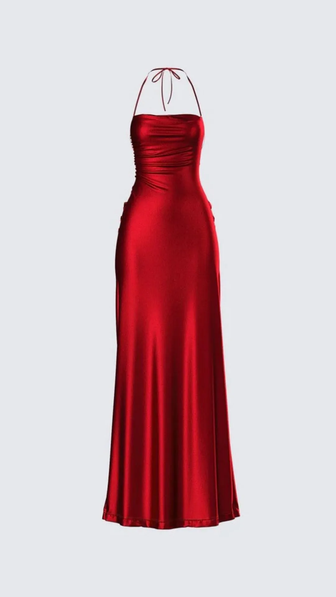 Satin Backless Gown