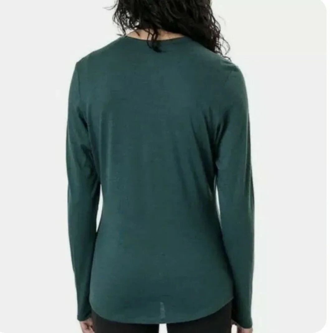 Segments Womens Merino Wool Long Sleeve Top Tee Base Layer Shirt