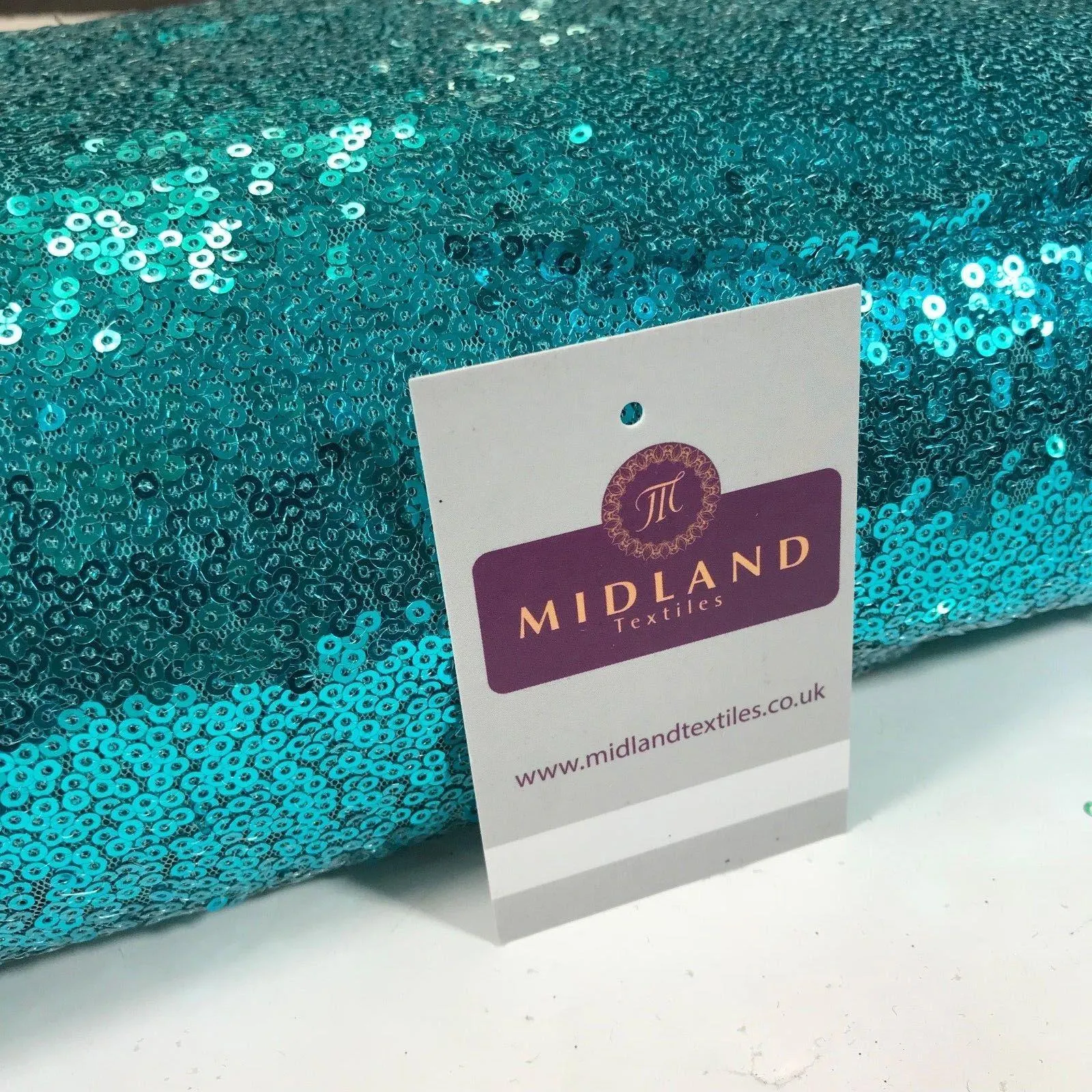 Sensational 3mm Sewn On allover Sequins On Net Fabric 48" Wide Dress Fabric M79 Mtex