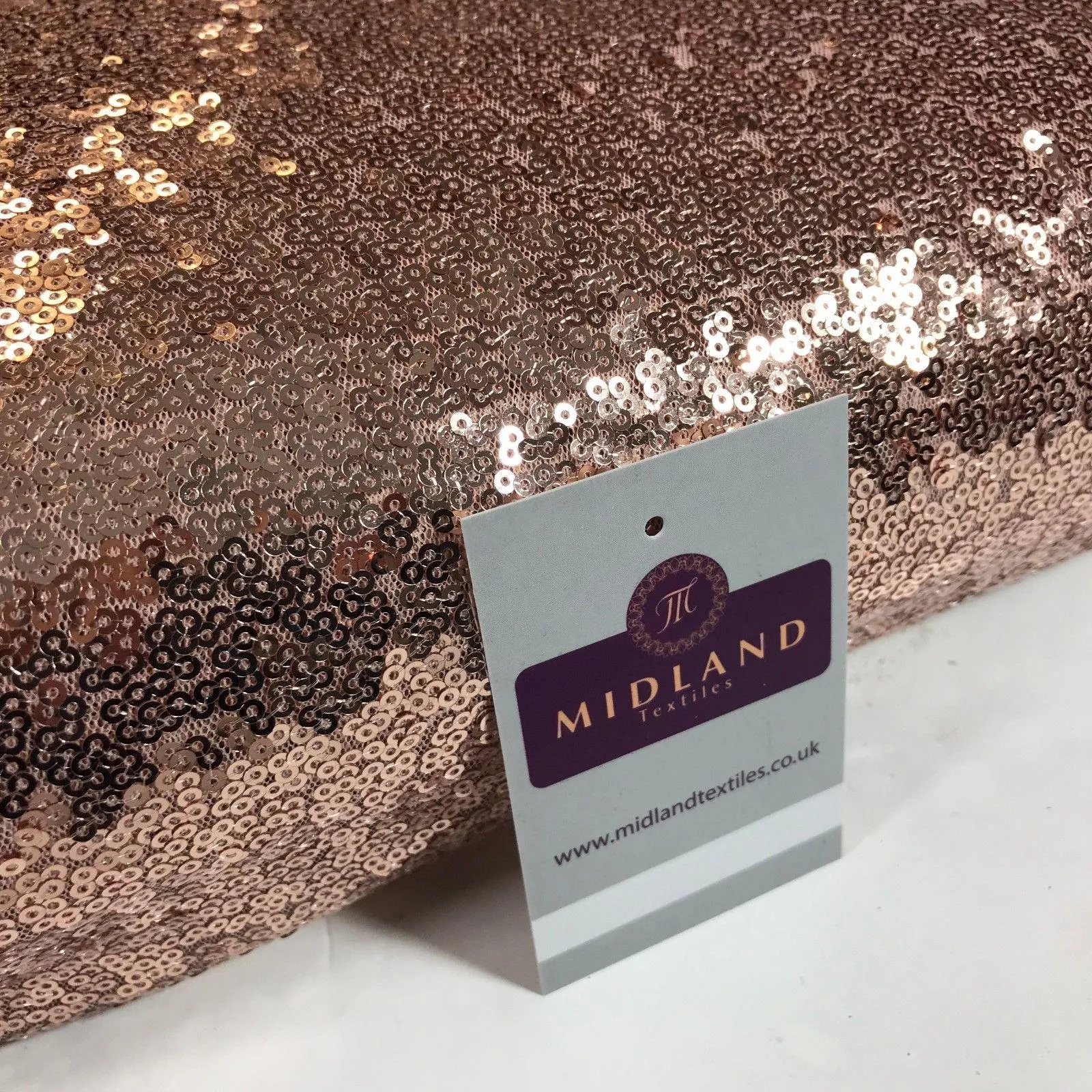 Sensational 3mm Sewn On allover Sequins On Net Fabric 48" Wide Dress Fabric M79 Mtex