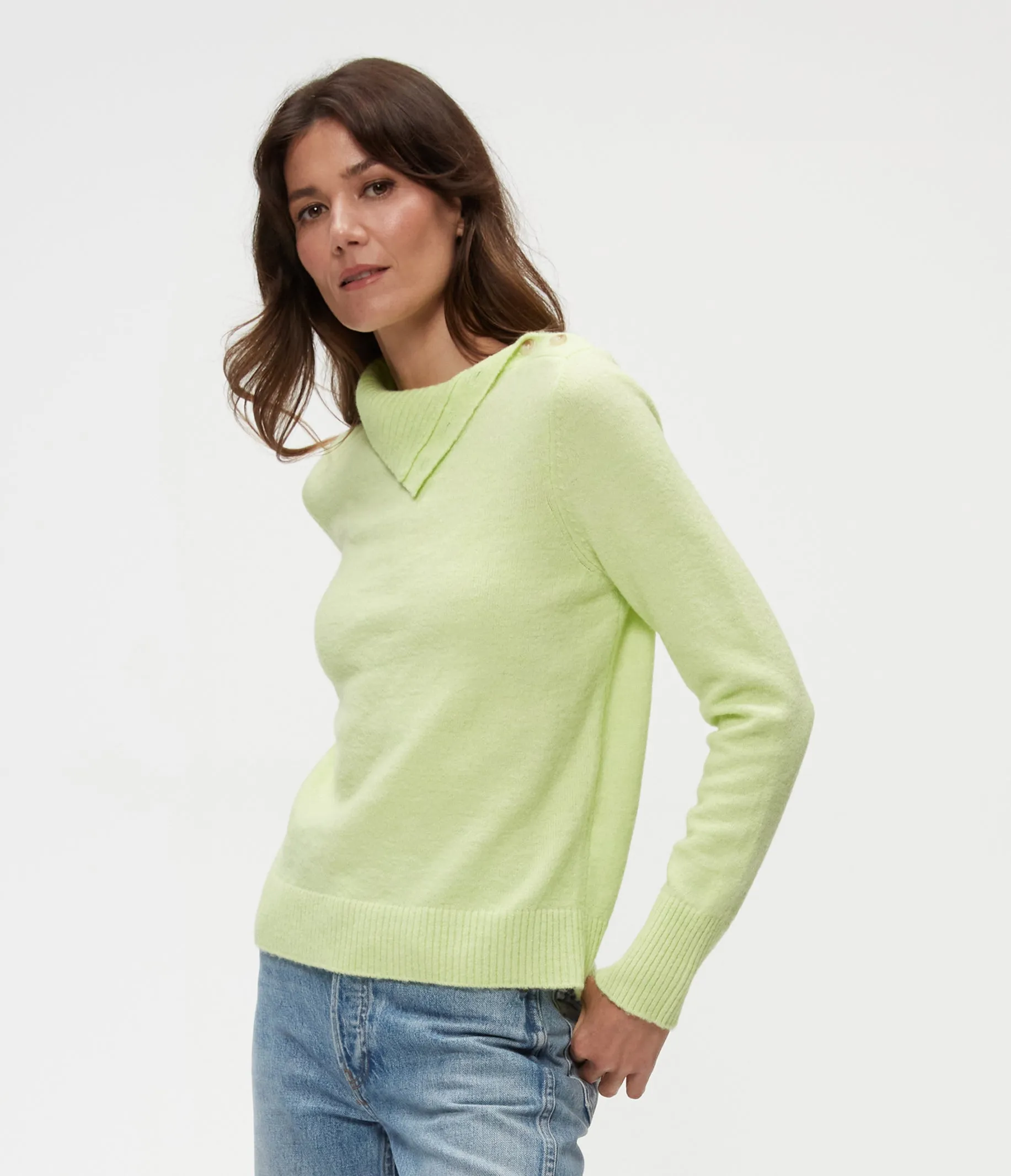 Sienna Turtleneck Sweater - Dewdrop