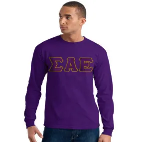 Sigma Alpha Epsilon Longsleeve Gildan Tee - Gildan 2400 - TWILL