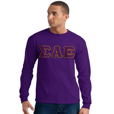 Sigma Alpha Epsilon Longsleeve Gildan Tee - Gildan 2400 - TWILL