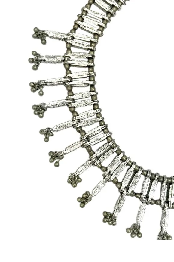 Slate and Salt Nisha Collar Necklace - Zinc Alloy Metal   100% Cotton