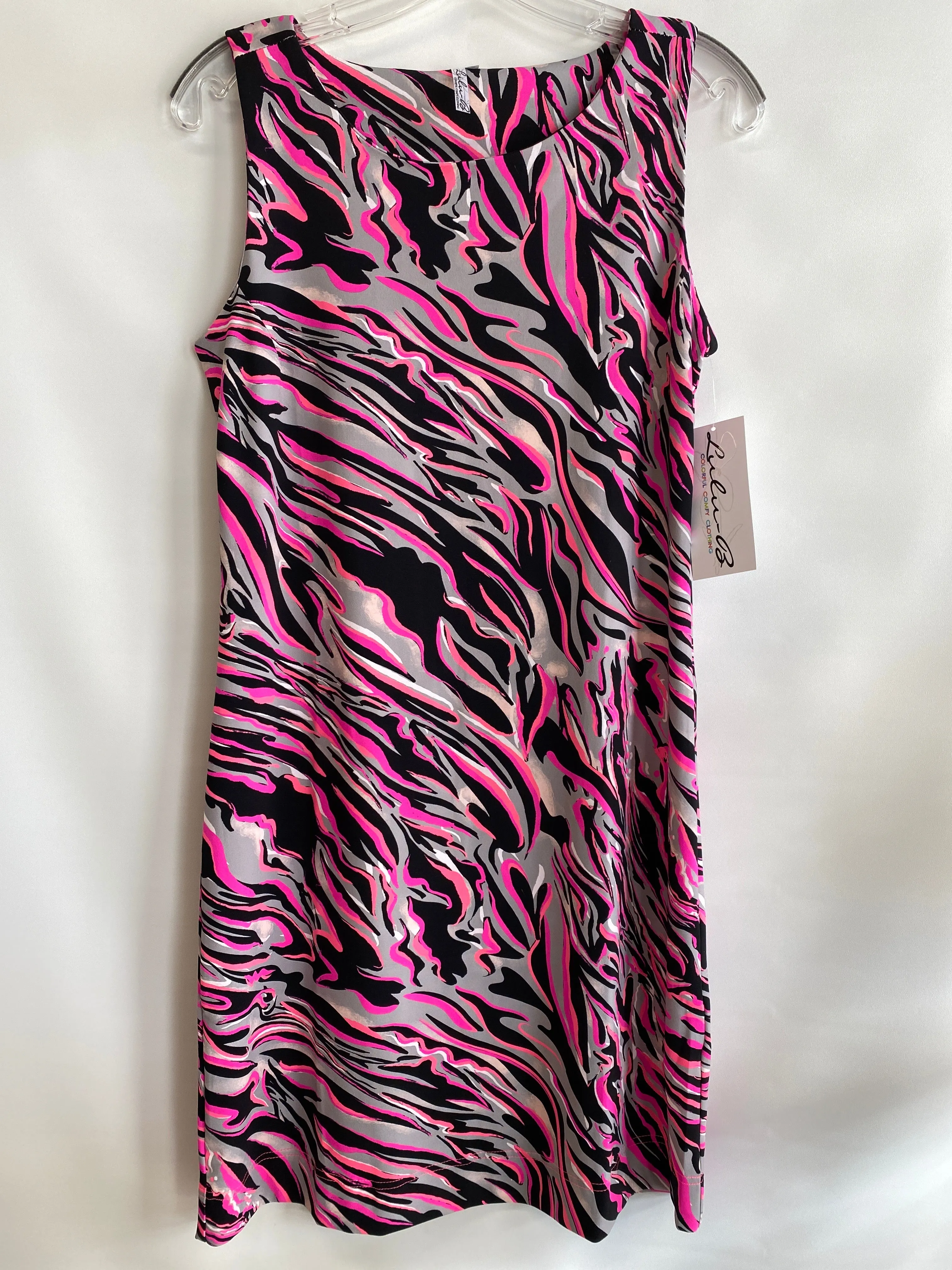 Sleeveless Travel Dress-Abstract Hot