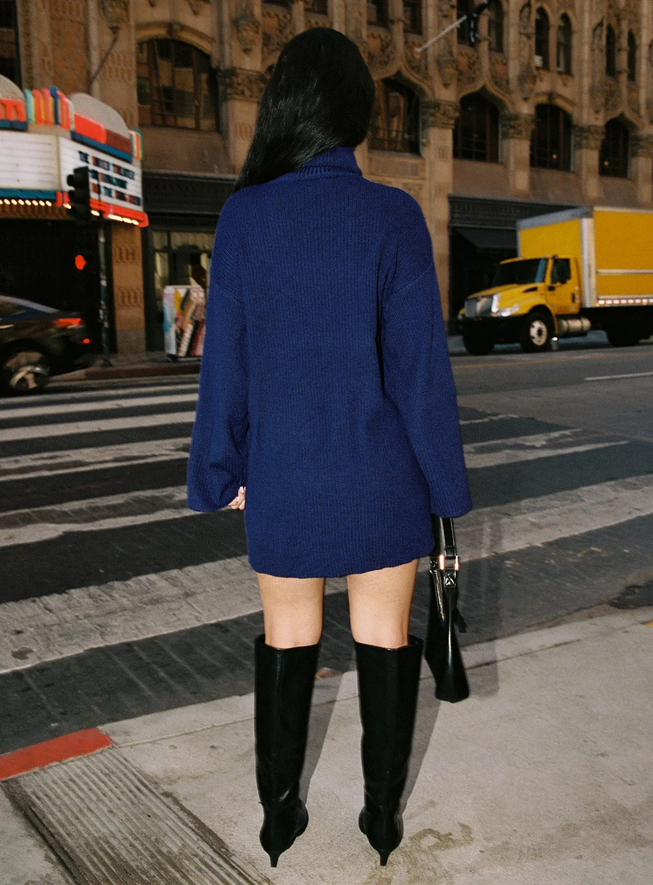 Sonelle Knit Mini Dress Navy