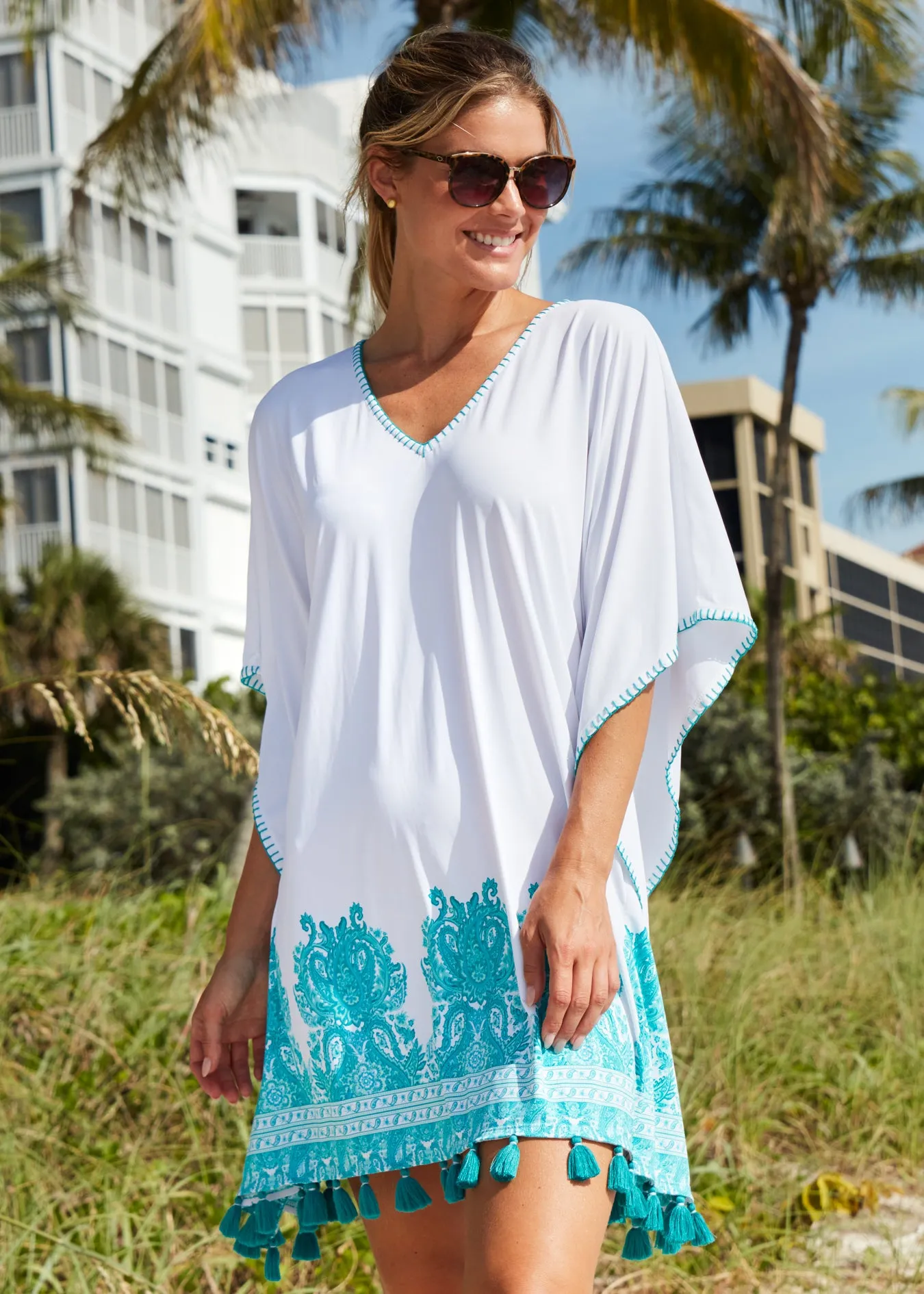 St. Pete Embroidered Cover Up