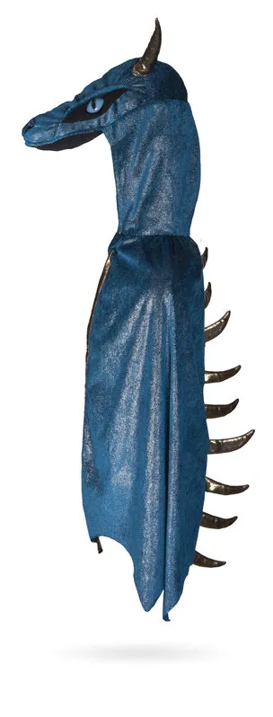 Starry Night Dragon Cape -Teal & Gold - Size 5-6 flexible