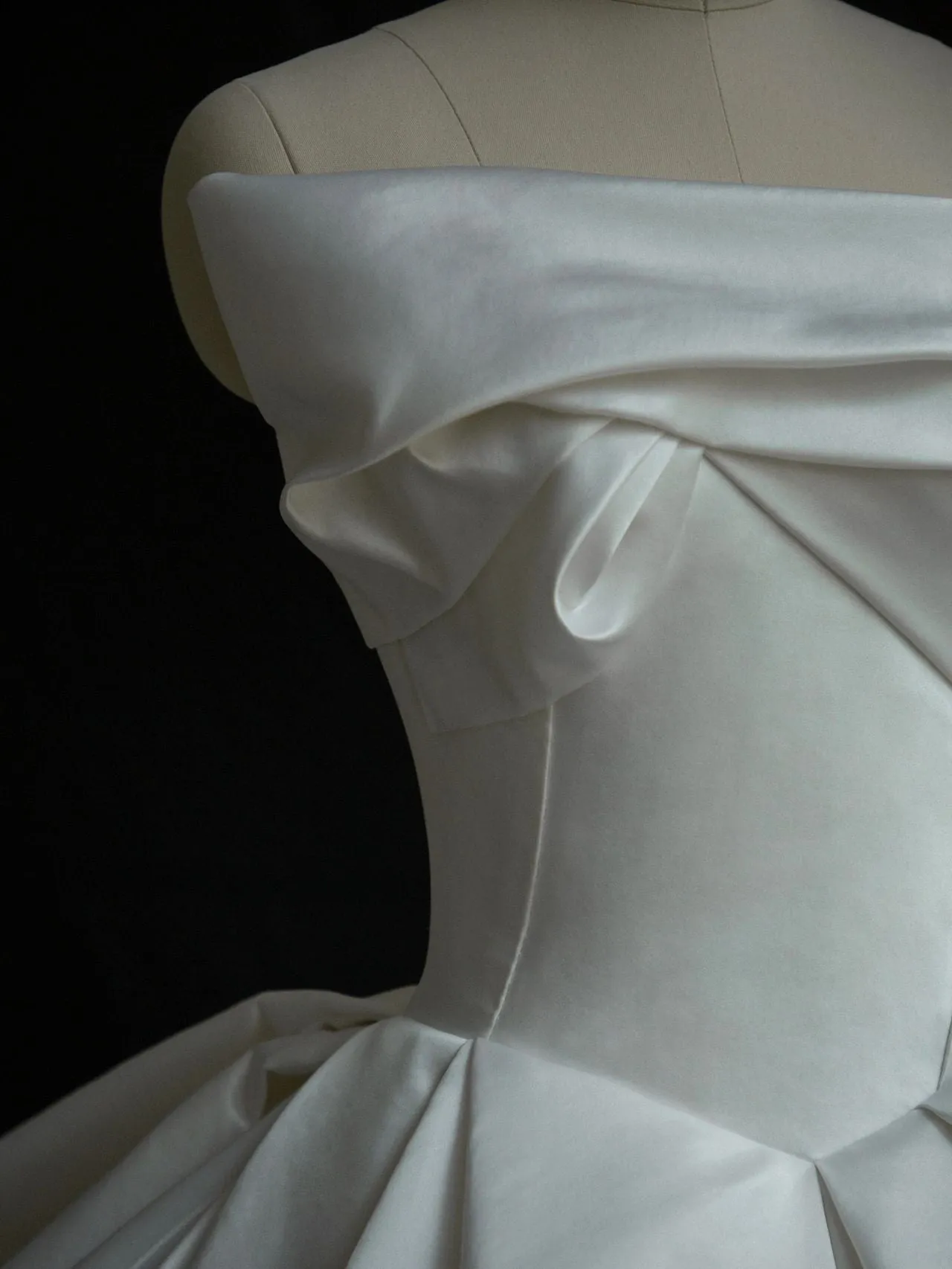Strapless Ball Gown Silk Duchess Satin Wedding Dress