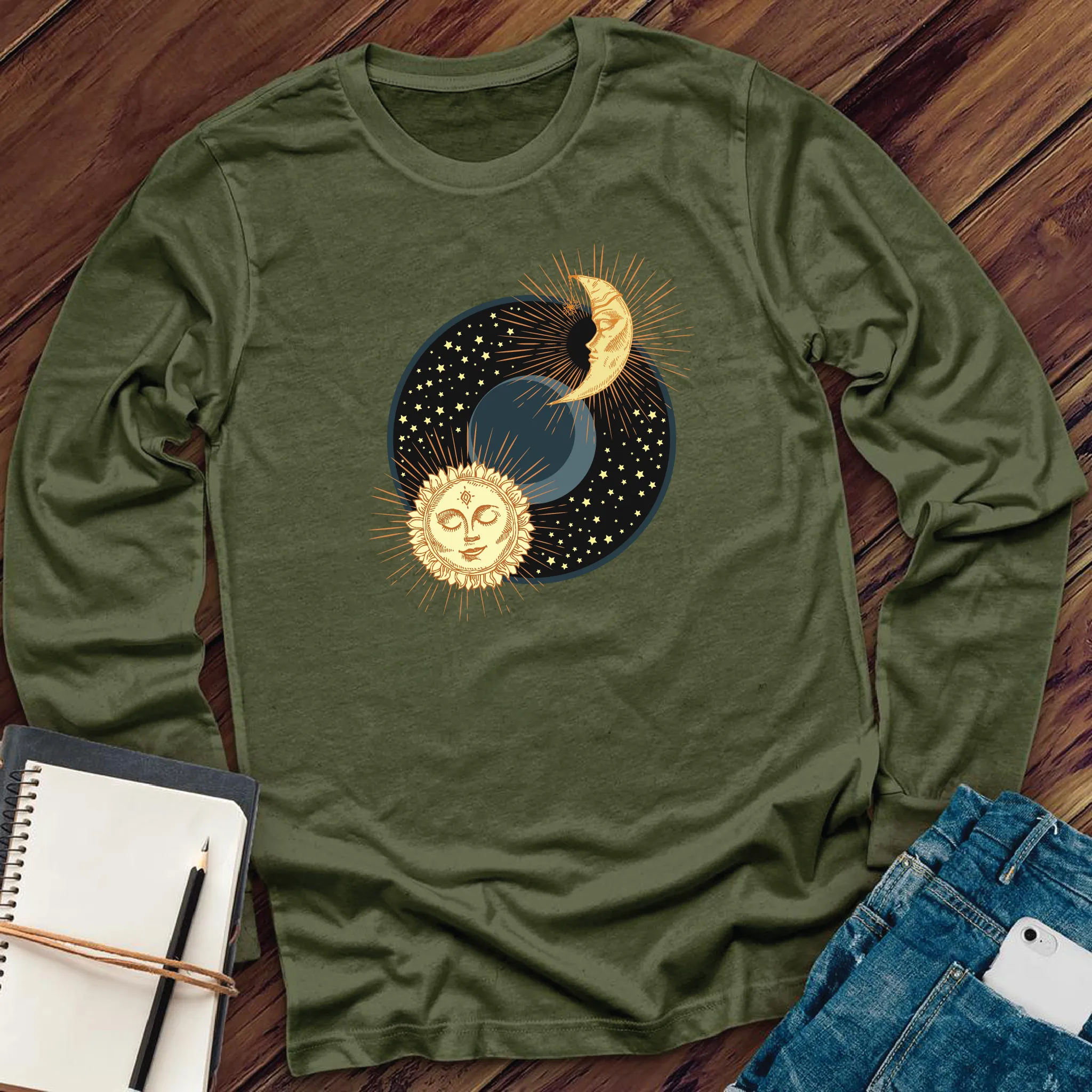 Sun Stars and Moon Long Sleeve