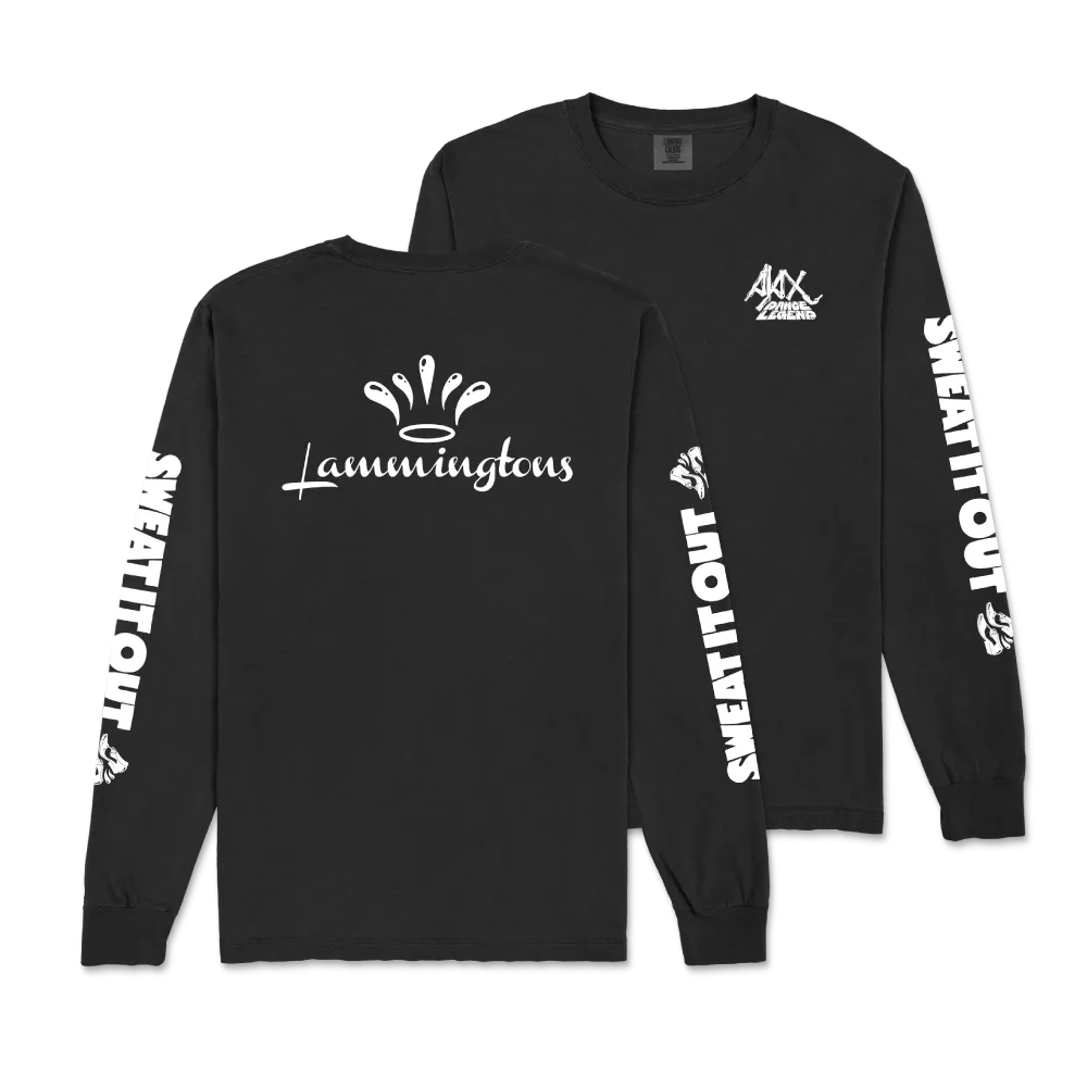 Sweat It Out / Ajax x Lammingtons / Black Long Sleeve