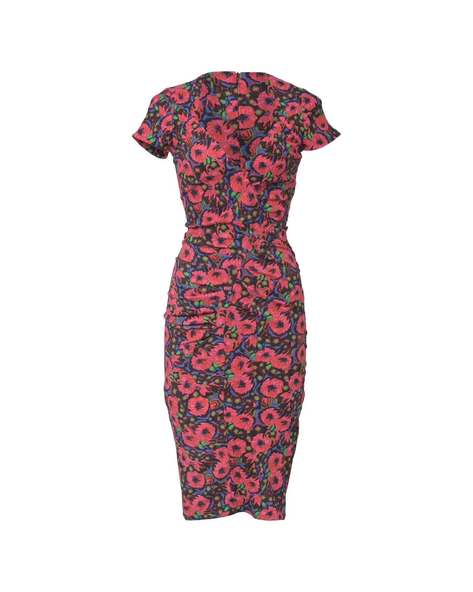 Sweetheart Dress in Floral Print Polyester