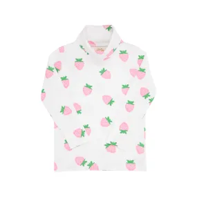Tatum's Turtleneck & Onesie - Sanibel Strawberry
