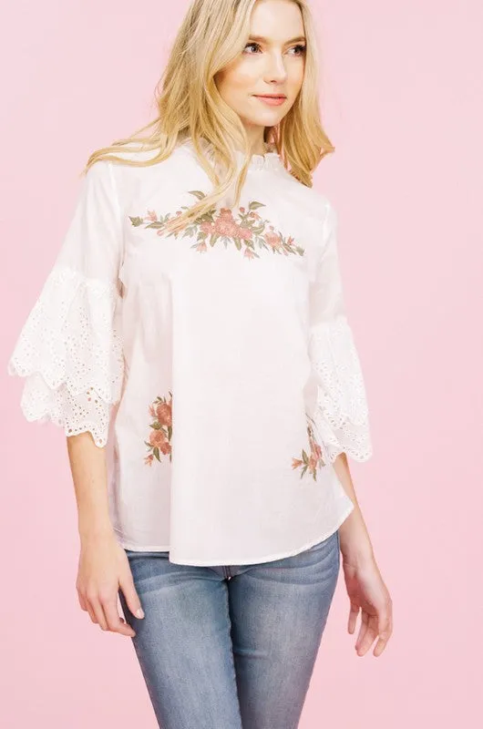 The Parisian Embroidered Top
