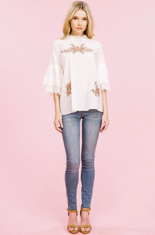 The Parisian Embroidered Top