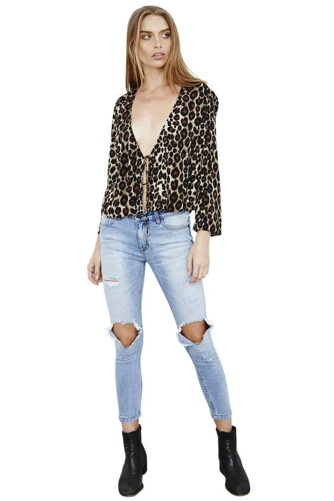 The People Vs WOMENS MARCELLO TIE TOP JAGUAR