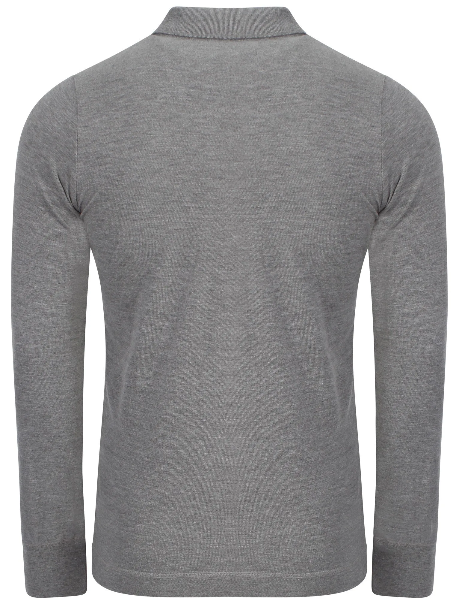Tokyo Laundry Lowell long sleeved polo in grey