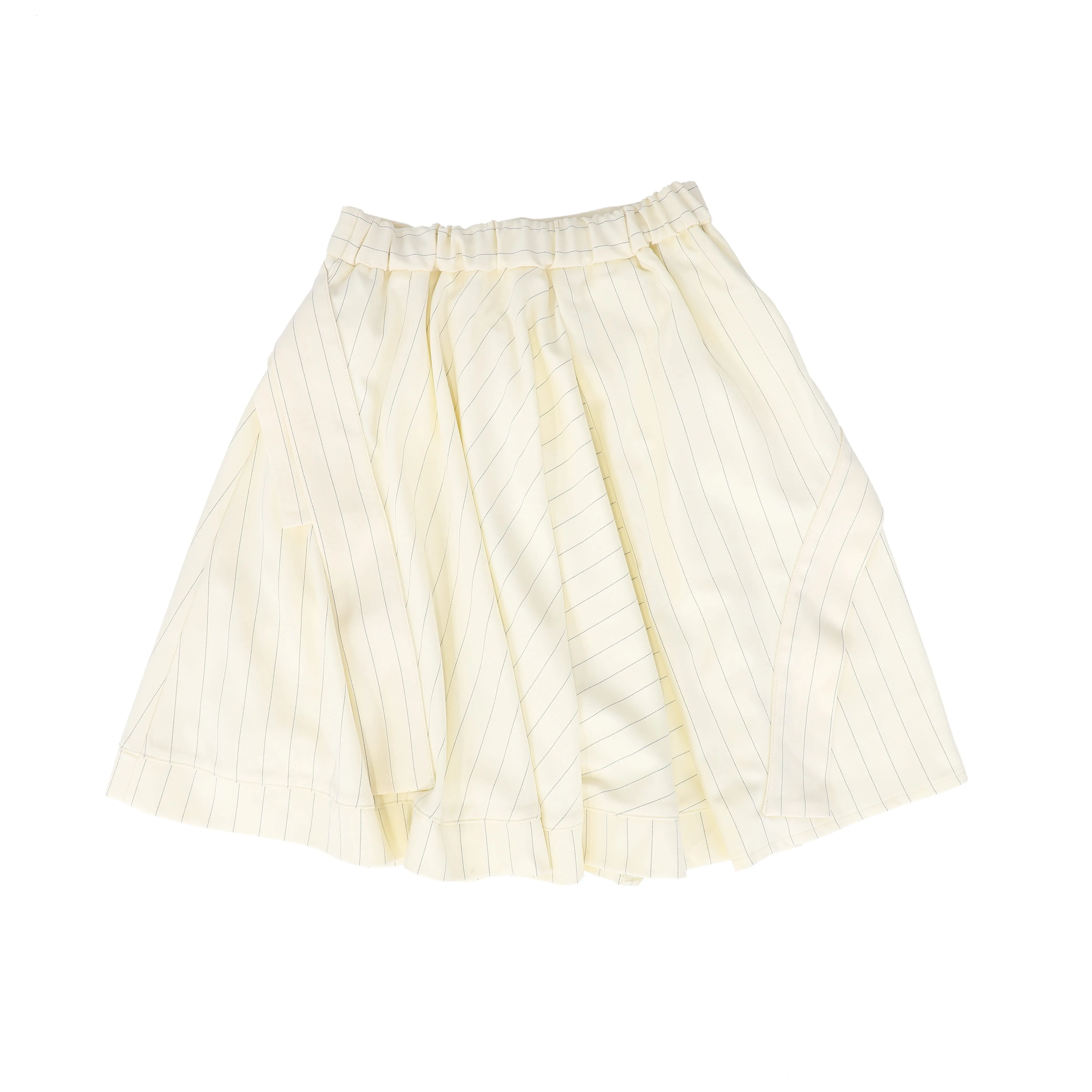 TREE HOUSE IVORY STRIPED LAYERED SKIRT [Final Sale]