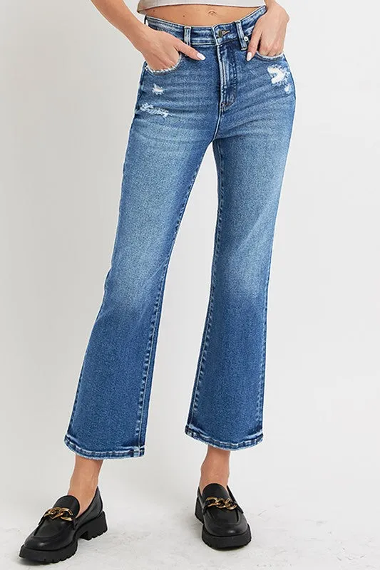 Tummy Control High Rise Crop Bootcut