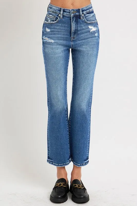 Tummy Control High Rise Crop Bootcut