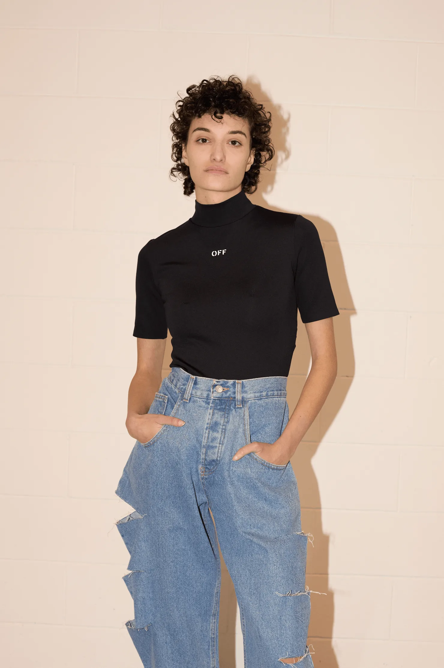 Turtleneck T-shirt