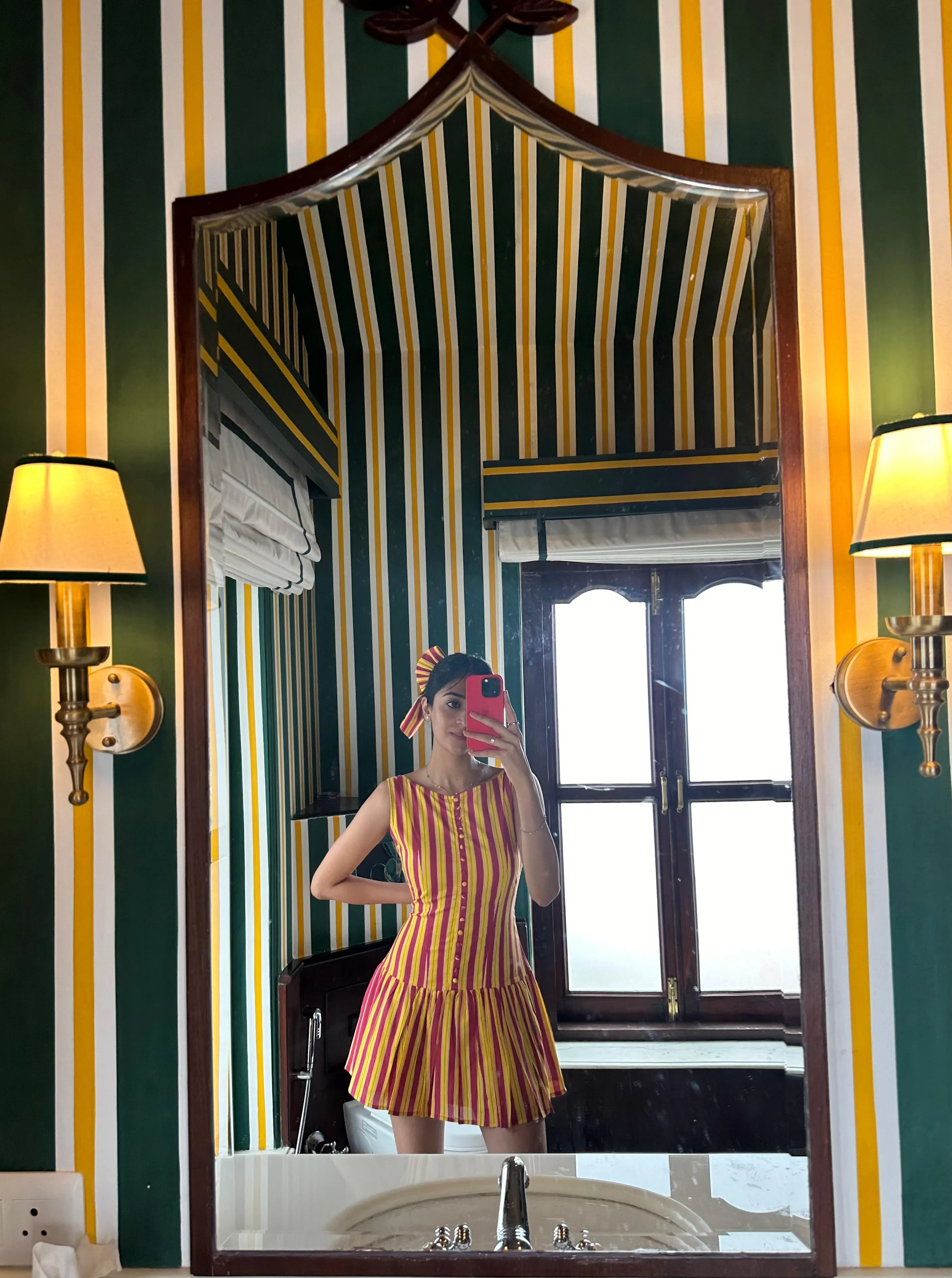 Udupi Dress (Yellow & Red)