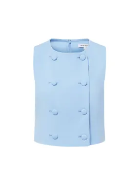 Veronica Beard Drexley Top in Blue Sky