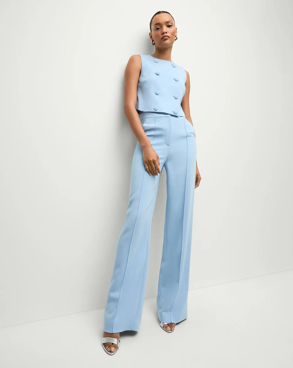 Veronica Beard Drexley Top in Blue Sky