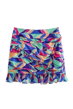'Vienne' Ruffled Layered Skirt