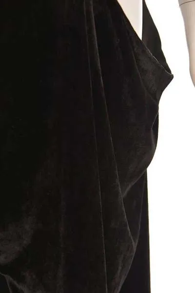 Vintage Isa Dorn Black Velvet Slouch Pinafore