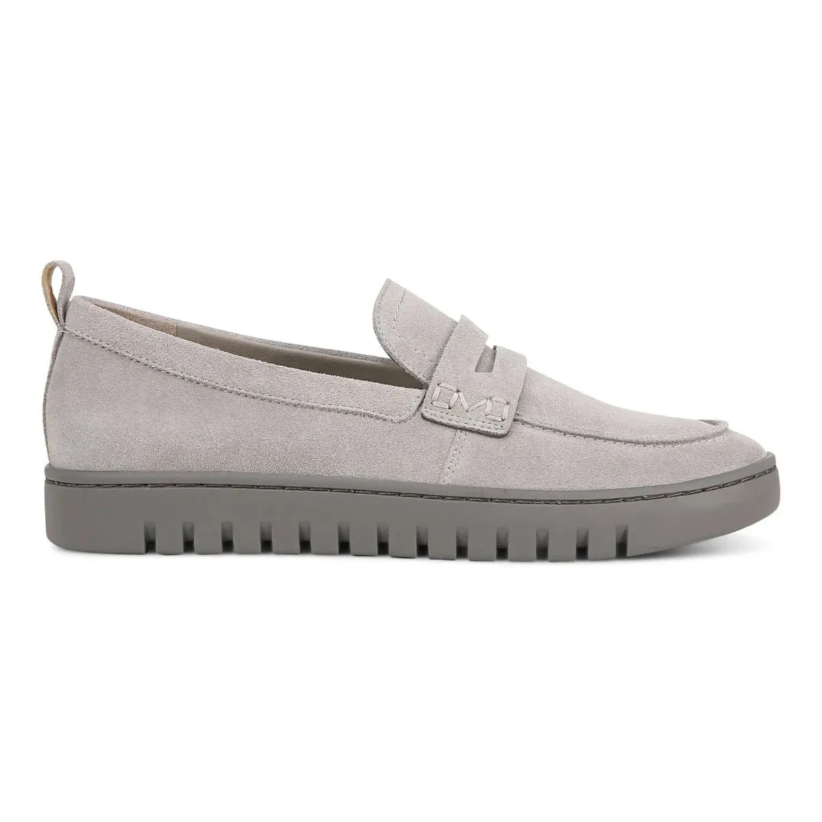 Vionic Uptown Loafer Light Grey Suede Women's