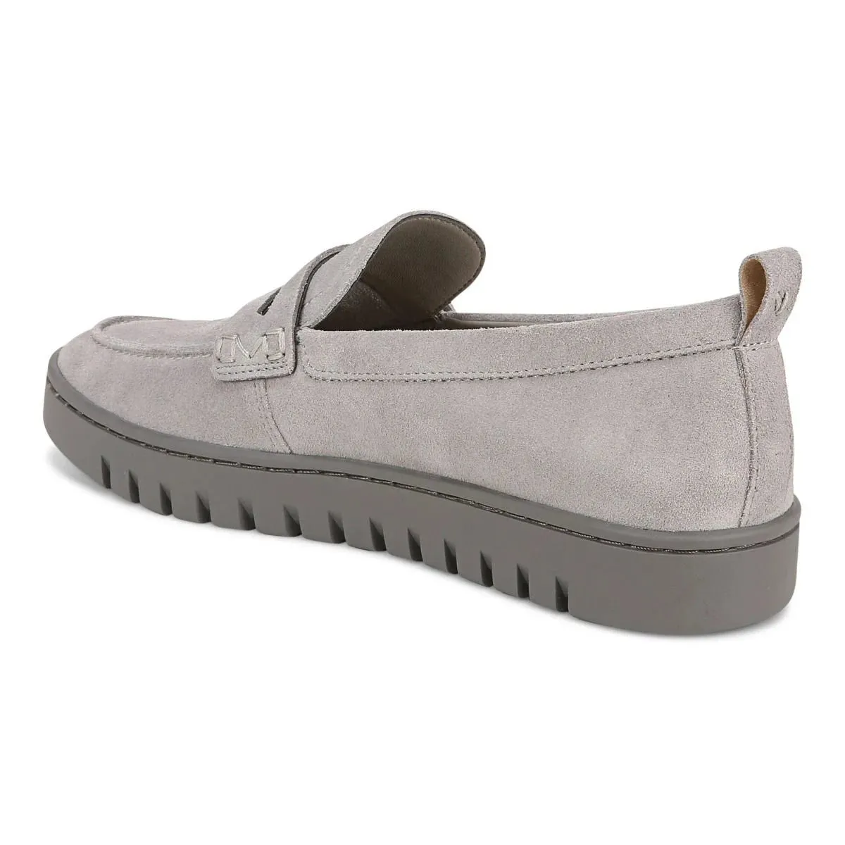 Vionic Uptown Loafer Light Grey Suede Women's