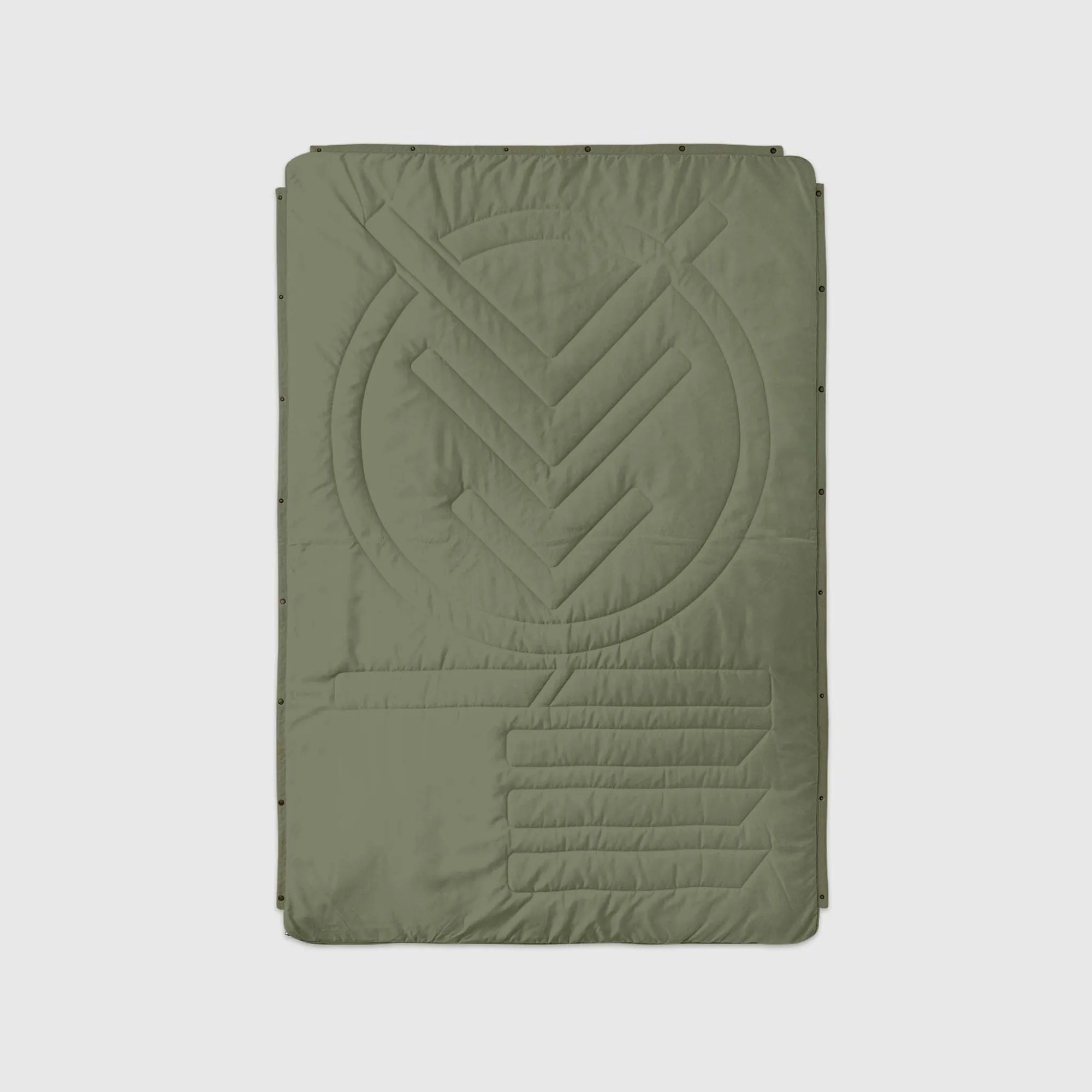 VOITED Recycled Ripstop Outdoor Camping Blanket - Olive/Mountain Spring