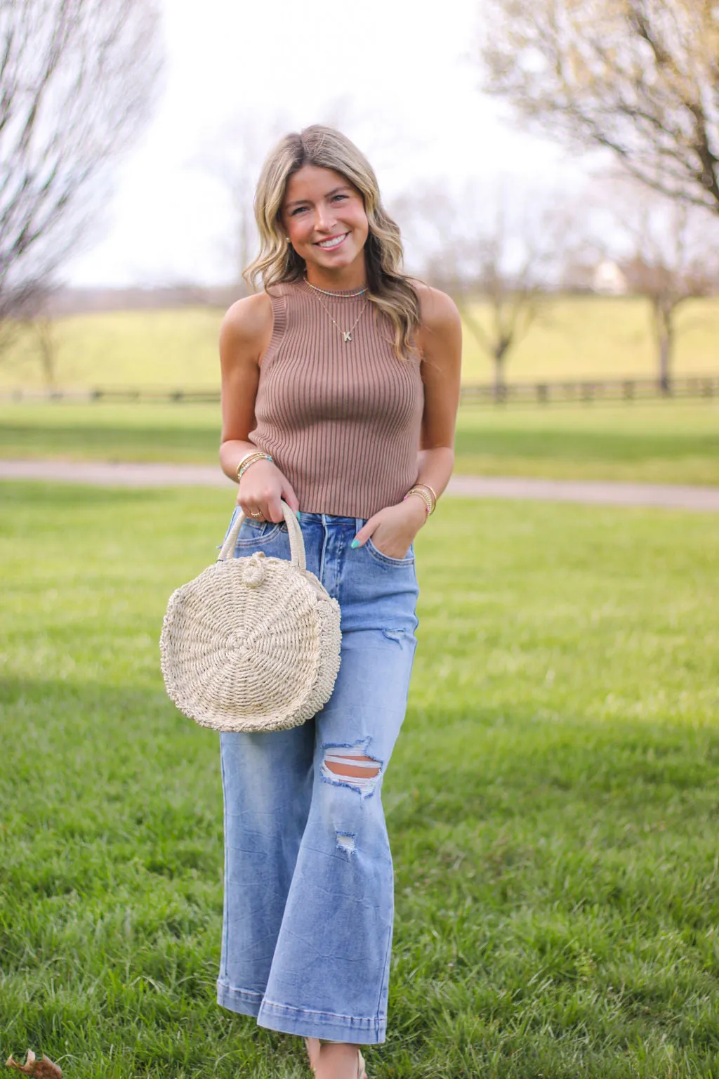 Wide Leg Crop Flare Jean