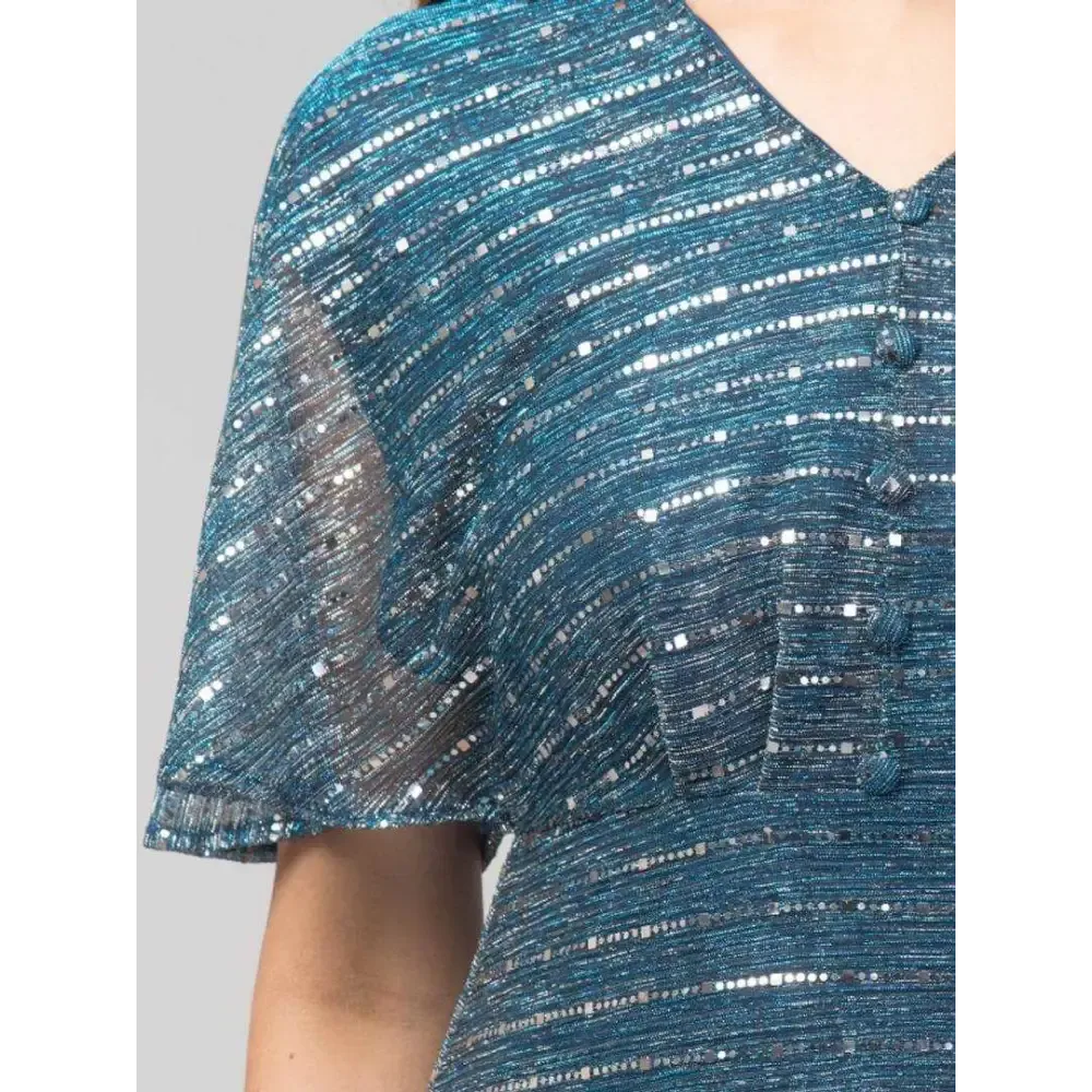 Women Three-Quarter Cape Sleeves Moonlight Flared Long Dress
